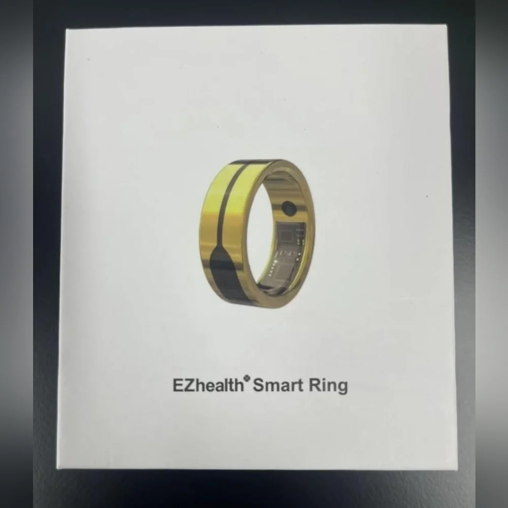 EZhealth EHR1 Smart Wearable Gold Ring - Different Sizes Aval